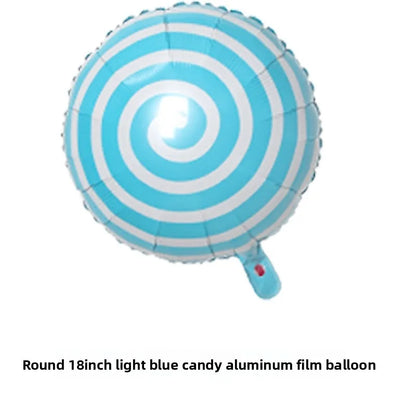 10pcs Windmill Candy Lollipop Foil Balloons 18 Inch Aluminum Film Balloon Birthday Party Christmas Wedding Decorations