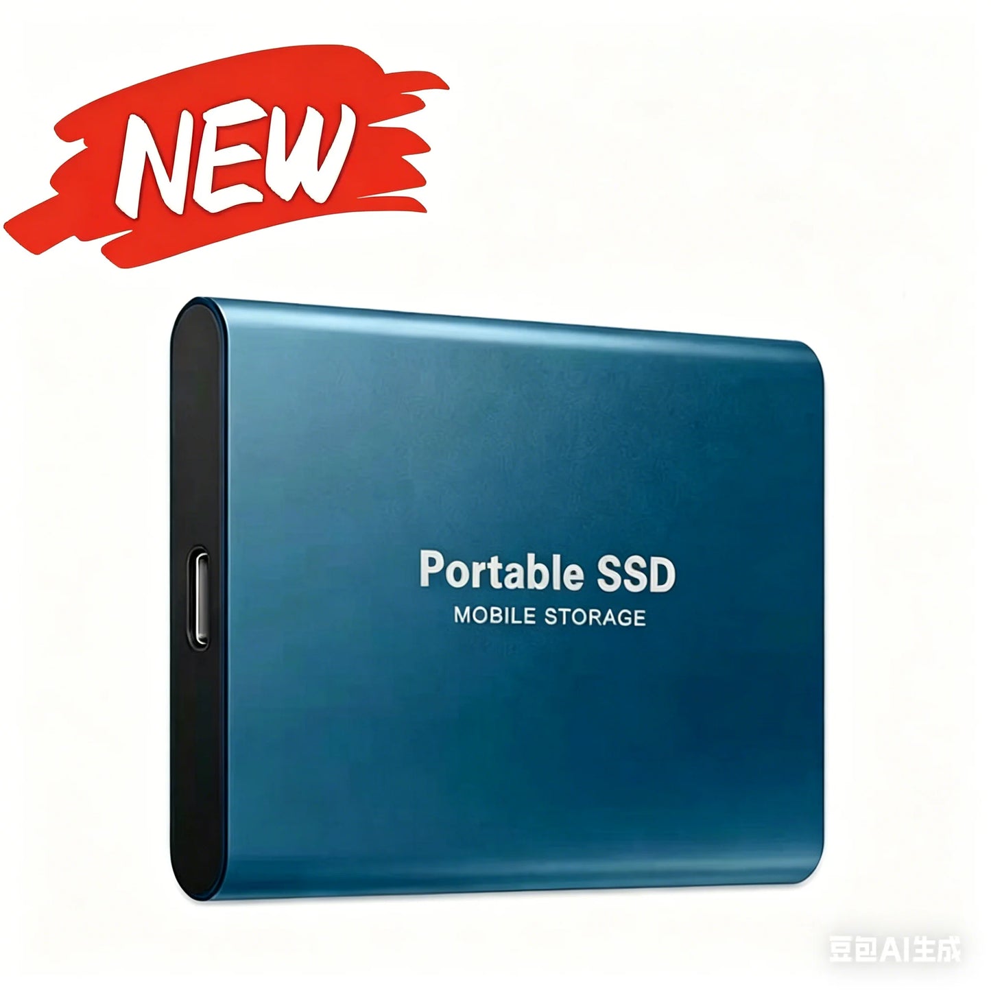 2TB External Hard Drive 4TB Portable SSD USB-C High-Speed Storage Disk for File Backup Compact & Durable