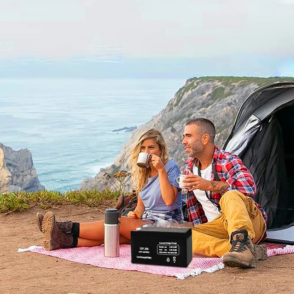 12V 7.2AH Maintenance Free Lead Acid Battery Solar Storage For RV Camping Emergency Power Home Backup