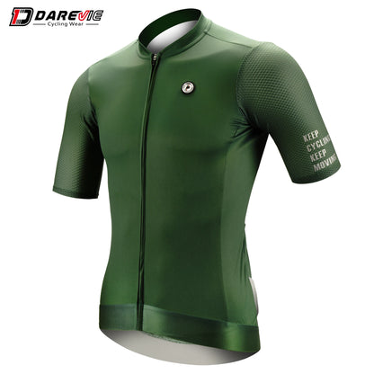 DAREVIE Cycling Jersey SPF 50 Anti-UV Training Level Slim Fit Small Size Men Women Man Cycling Maillot Bike Jersey Cycling Shirt