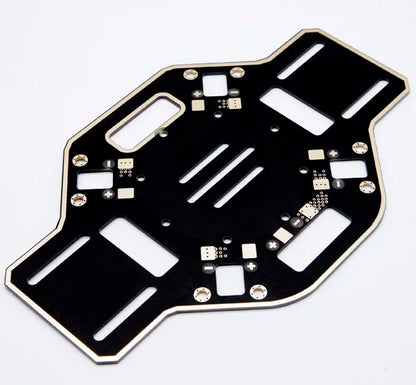 F450 Quadcopter Frame with Integrated PDB - PCB Gold Plated Board, All-in-One DIY Drone Platform for Stable Flight