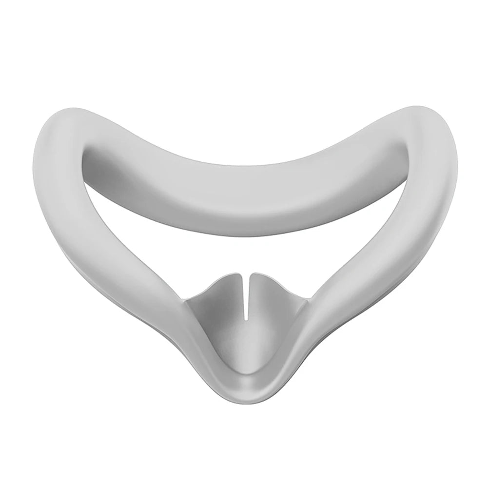 Silicone VR Face Cover with Anti-Leakage Nose Pad VR Silicone Mask Cover Protective Eye Pad for Meta Quest 3S VR Accessories