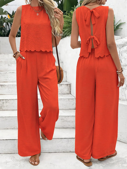 2026 Summer New Women's Fashion Sleeveless Tank Top Casual Pants Set