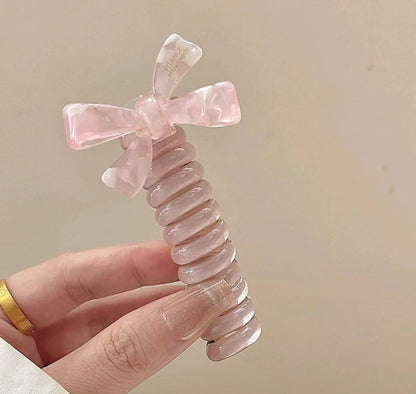 rope adult telephone cable ring Rabbit Cute Hair Ring Large Frosted Adult Hair Tie  head ring Children's telephone hephone Cable