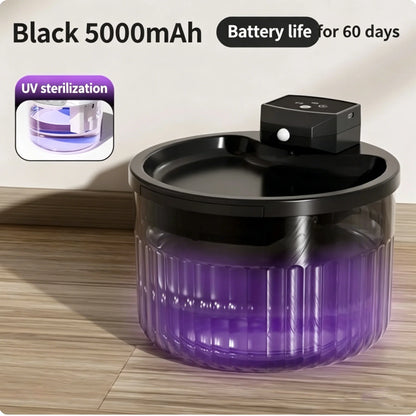 3L Automatic Wireless Pet Water Fountain Circulate Filter Silent Pet Water Bowl Stainless Steel ABS PET for Cats Dogs Dispenser