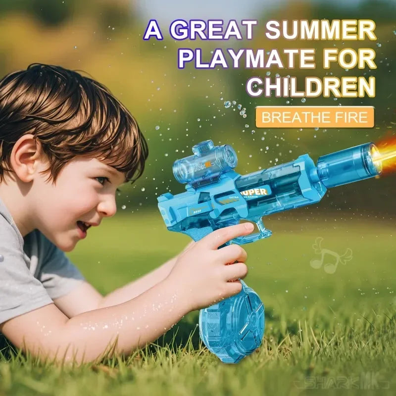 Hot New In Stock LED Electric Water Gun Automatic Continuous Fire Water Blaster Toy For Kids Adults Summer Pool Beach Party
