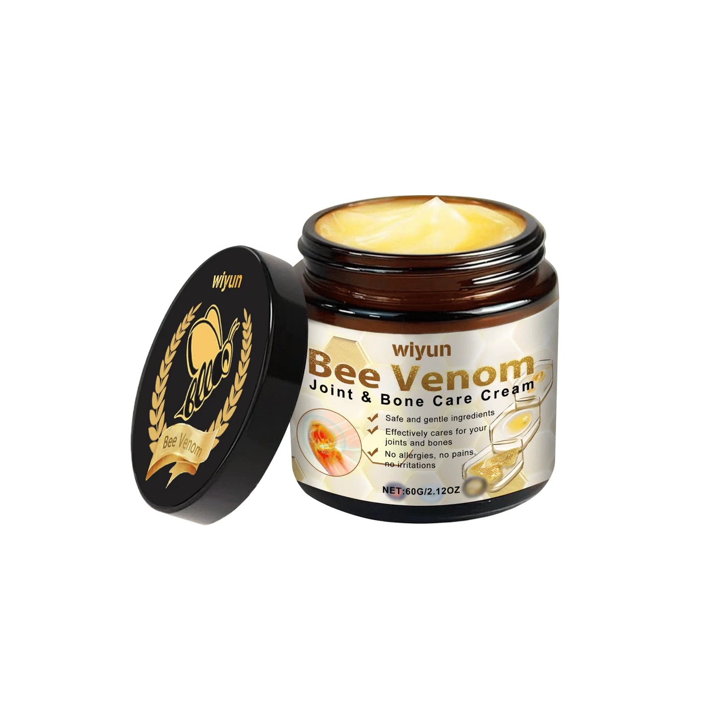 Bee Venom Joint Bone Care Cream oothes Muscle & Joint Discomfort Moisturizing Knee Body Massage Cream for Knees Back Shoulders