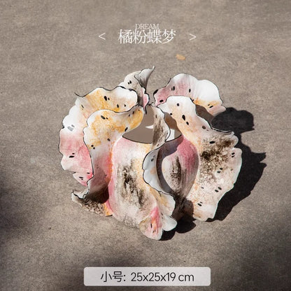 Art Ceramic Vase Desktop Ornament Flower Arrangement Artistic Flower Vessels Hydroponic Vases Decorative Vase Dried Flower Vases