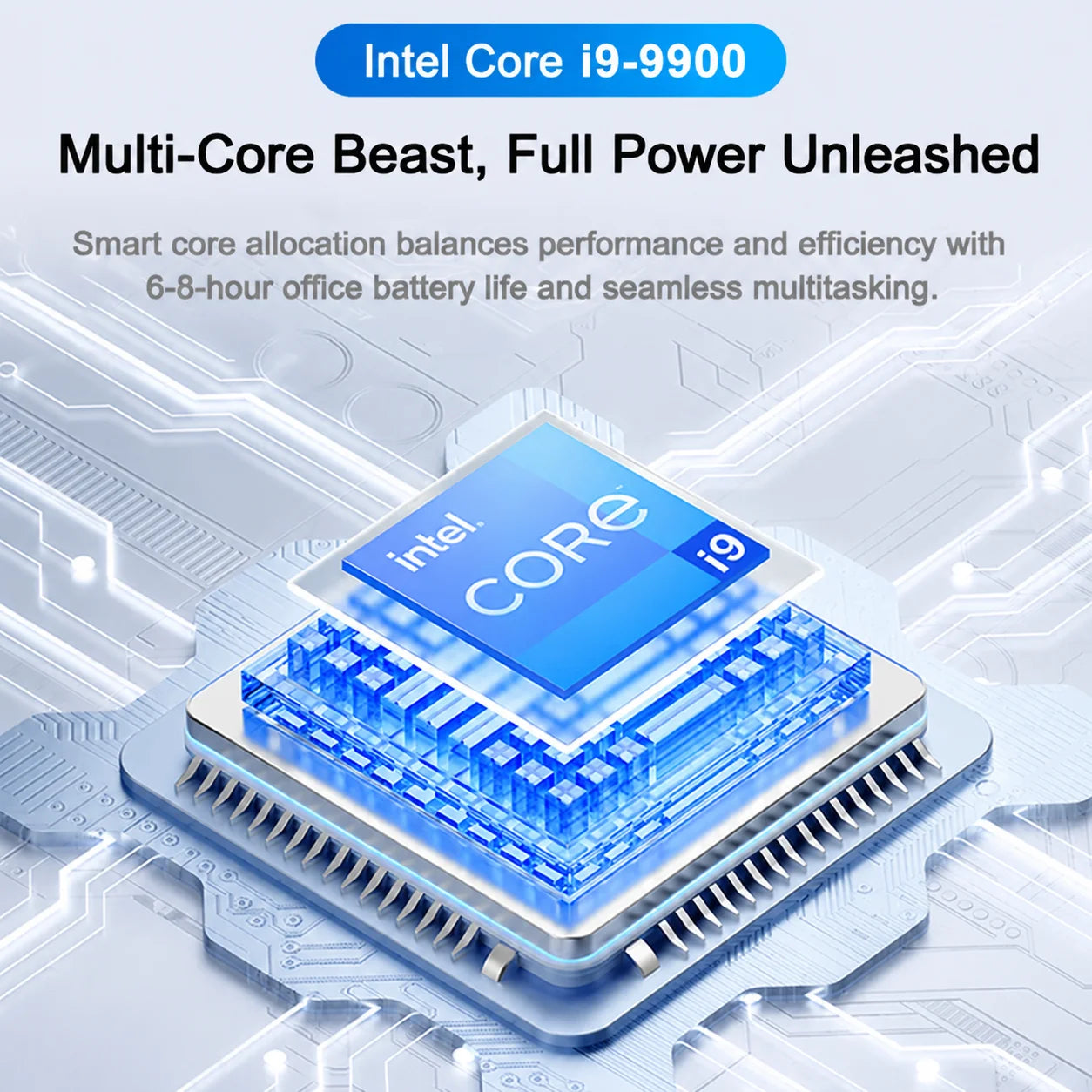 LENO 14.1" Ultra Slim Laptop 32GB 2TB Gaming Computer PC  Intel Core i9-9900 Windows11 Gamer office Ultra Slim Notebook 1080P HD