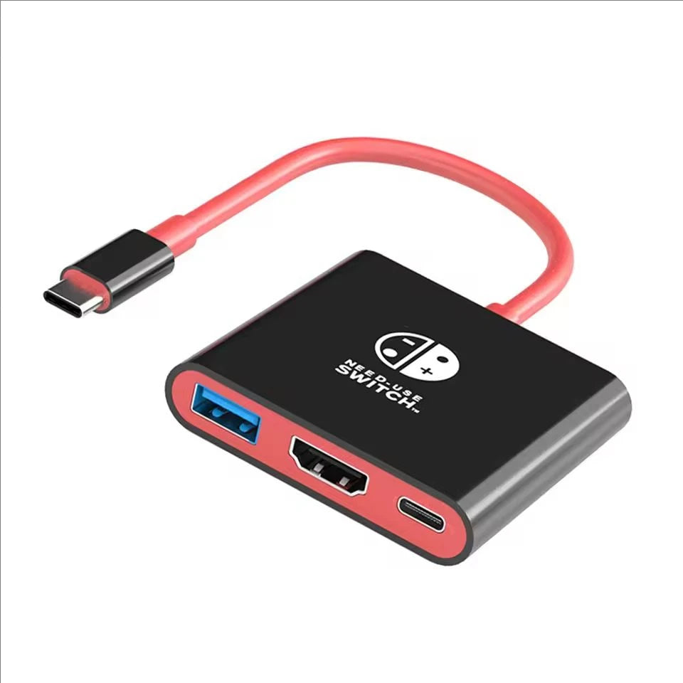 Switch1 Dock 4K HDMI USB 3.0 Hub Adapter USB C Splitter TV Portable Docking Station for Nintendo Laptops PC iPad MacBook Air Pro