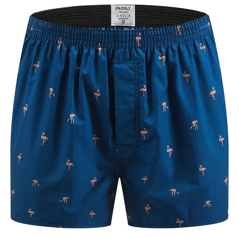 1PC 100% Cotton Men's Underwear Soft Comfortable Men's Underwear Men's Shorts Home Loose Stretch Men's Aloe Pants Boxer Briefs