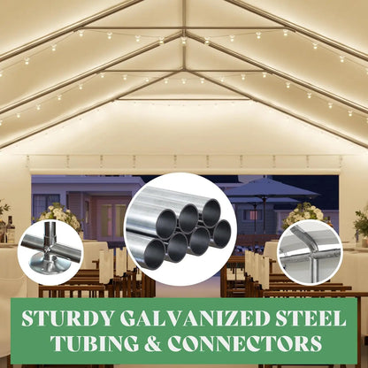 AMERLIFE 16x32 FT Party Tent with Sidewalls, Large Heavy-Duty Tents for Parties/Carport, Carpas para Fiestas Easy Set up,