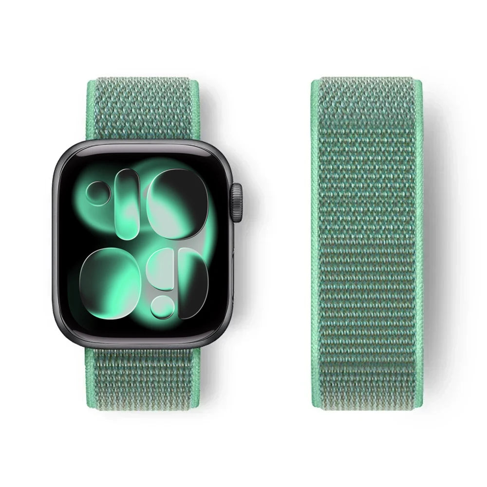 Nylon Loop for Apple Watch Band S11 46mm 40mm 44mm 45mm 42mm 41mm 49mm Smart Belt Bracelet for IWatch 11/10/9/8/7/6/SE/5/4 Strap