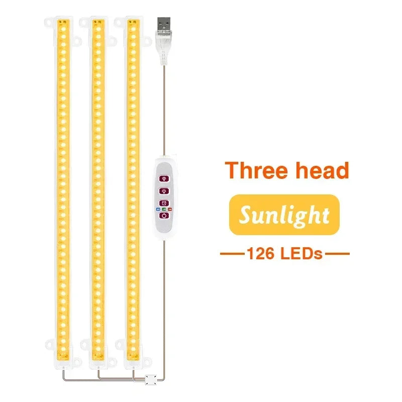 LED Grow Light 5V USB Plug Full Spectrum Led Bar Lamp for Plants High Luminous Efficiency 30cm for Grow Tent Greenhouses Flowers