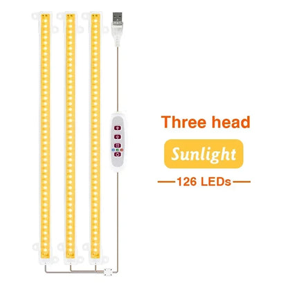 LED Grow Light 5V USB Plug Full Spectrum Led Bar Lamp for Plants High Luminous Efficiency 30cm for Grow Tent Greenhouses Flowers