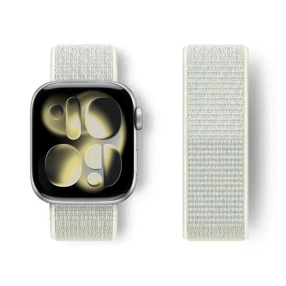 Nylon Loop for Apple Watch Band S11 46mm 40mm 44mm 45mm 42mm 41mm 49mm Smart Belt Bracelet for IWatch 11/10/9/8/7/6/SE/5/4 Strap