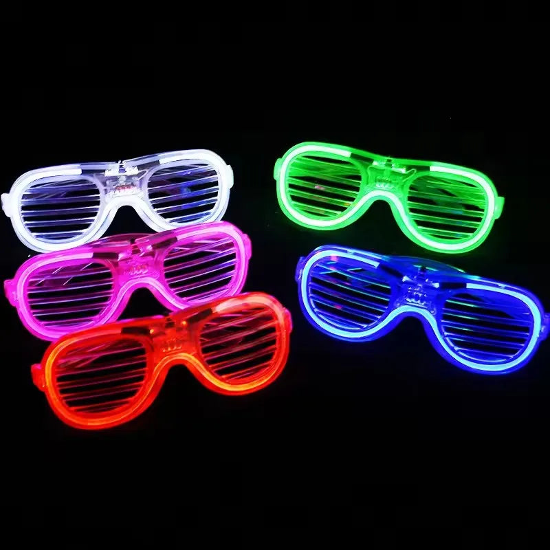 5/10/15/20/30 Pcs Led Neon Party Glasses Light Up Sunglasses Glow in the Dark Glasses for Kids Adults Party Supplies
