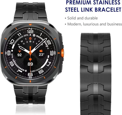 No Gap Stainless Steel Strap For Samsung Galaxy Watch Ultra 2-1/Ultra 2025 47mm High-end Bracelet Correa Galaxy Watch Metal Band