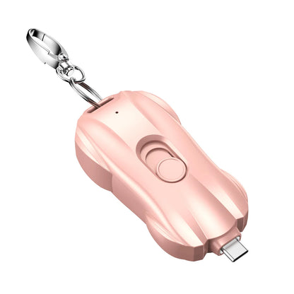 2025 New 1500mAh Mini Keychain Emergency Power Bank Portable Power Bank Keychain Emergency Charger for iPhone13 12 Xiaomi Huawei