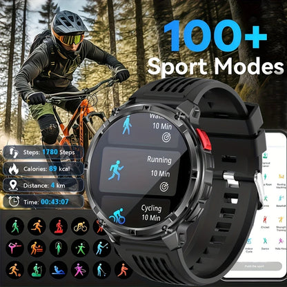 New T-REX3 Ultra 1100mAh Battery SmartWatch 10ATM Waterproof GPS Compass Flashlight 1.7" AMOLED HD Call Sports Smart Watch Men