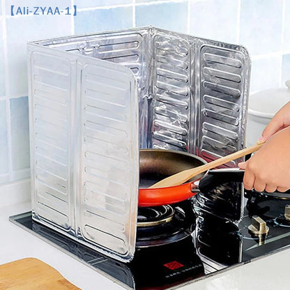 【ZYAA-1】2Pcs Anti-Splashing Stove Oil Baffle Plate Aluminum Cooker Shield Cooking Frying Oil Splash Guard Microwave Oven Covers