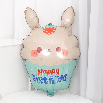 Birthday Cake Aluminium Foil Balloons Candy Ice Cream Cloud Camera Helium Balloon Birthday Party Decoration