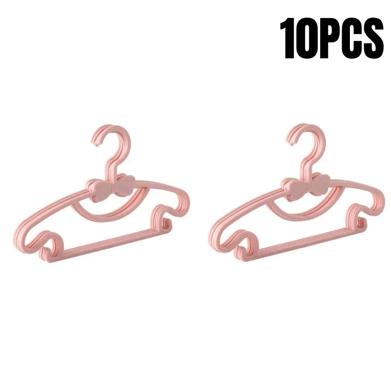 5-50pcs Baby Hangers Plastic Kids Clothes Storage Hanger for Nursery