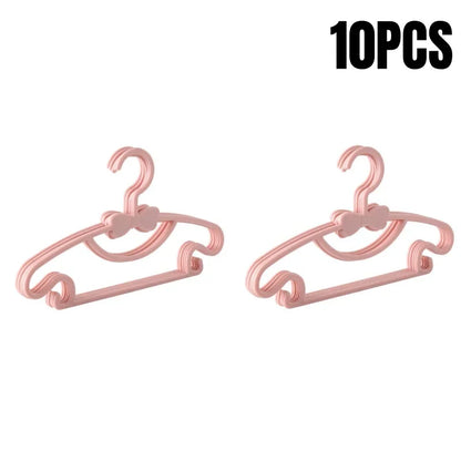 5-50pcs Baby Hangers Plastic Kids Clothes Storage Hanger for Nursery