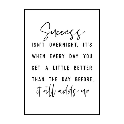 Motivational Poster Success Quotes Print Leadership Canvas Painting Success Wall Art Picture for Living Room Office Home Decor