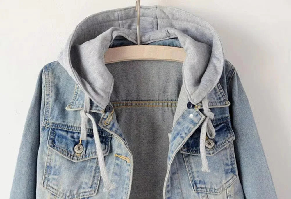 Bright Yellow Women's Denim Jacket Autumn Casual Outwear Crop Coat Breathable Polyester High Quality OEM Supplier