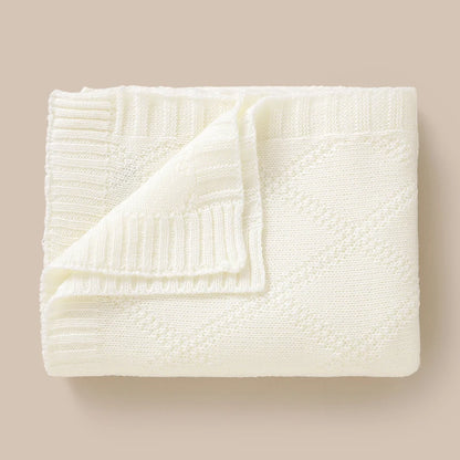 Newborn Baby Swaddle Wrap Blankets for Stroller 90*70cm Knitted Infant Boys & Girls Solid Receiving Blanket Toddler Throw Quilts