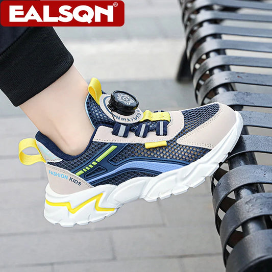 Children's Sports Shoes for Boys Fashion Mesh Breathable Casual Sports Shoes Summer Lightweight Student Running Sneakers