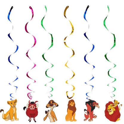 Lions Thme Boy Birthday Party Decorative Supplies Paper Cup Plates Napkin Caketopper Balloon For  Baby Shower Parties Decoration