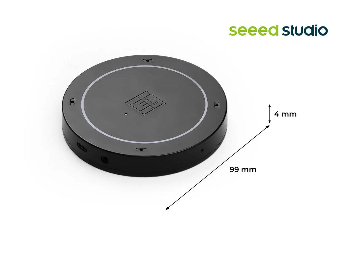 Seeed Studio ReSpeaker Mic Array 4-Mic Circular Array XMOS XVF3800 360° Far-Field Voice Pickup 5m I2S USB AI Audio with Case
