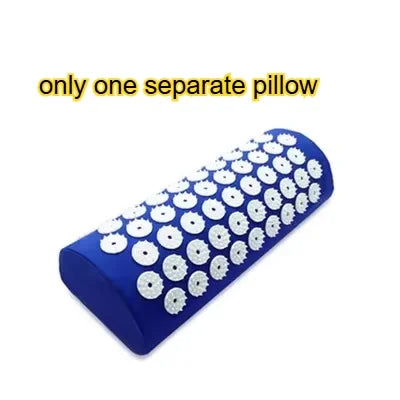 Acupressure Mat Massage Mat Pillow Set Applicator for Neck Foot Yoga Mat with Needle Back Cushion