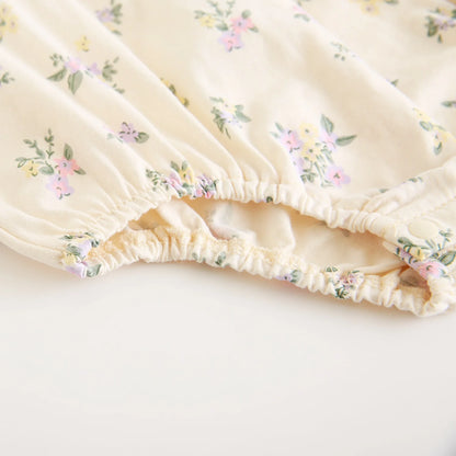 Little Flower Baby Girls Bodysuits Summer Soft Infants Cute Clothes