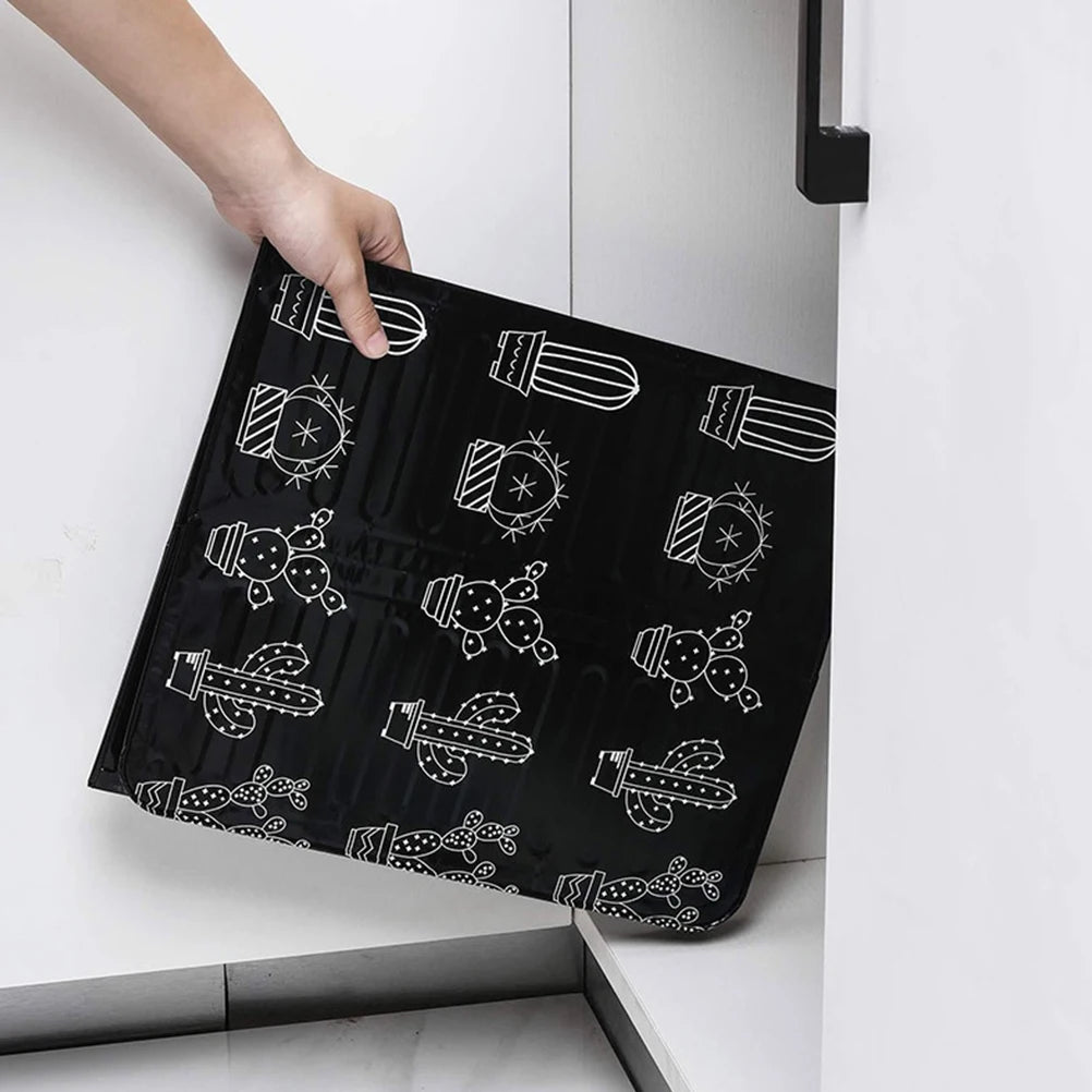 Folding Oil Splatter Shield Guard for Stove Splash Proof Panels for Gas Burner Transparent Kitchen Splatter Screen