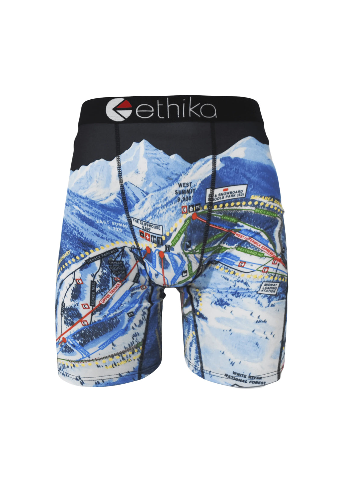 ETHIKA 1Pcs Men Underwear Boxers Breathable Mesh Crotch Man Underpants Plus Size L-3XL Mens Panties Printed Men's Boxers Briefs
