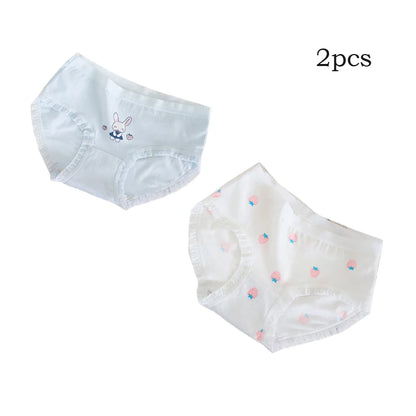Teenage Triangle Panties Kids Solid White Underwear Pants Pure Cotton Breathable Underpants Child Girls Briefs For 7-16 Years