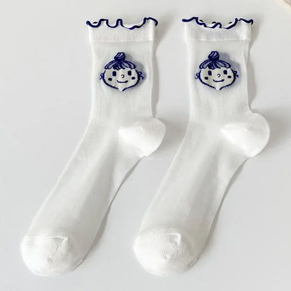 Transparent Crystal Silk Socks Women Fashion Ultra-thin Summer Harajuku Crew Socks Flower Streetwear Elastic Long Mesh Socks