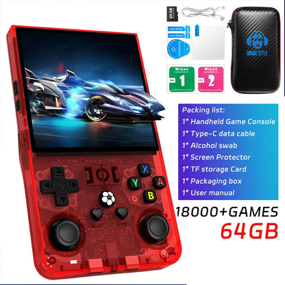 AISLPC R36MAX Retro Handheld Video Game Console 4.0 Inch IPS Screen Portable Pocket Video Player Plug and Play Games Kids Gifts