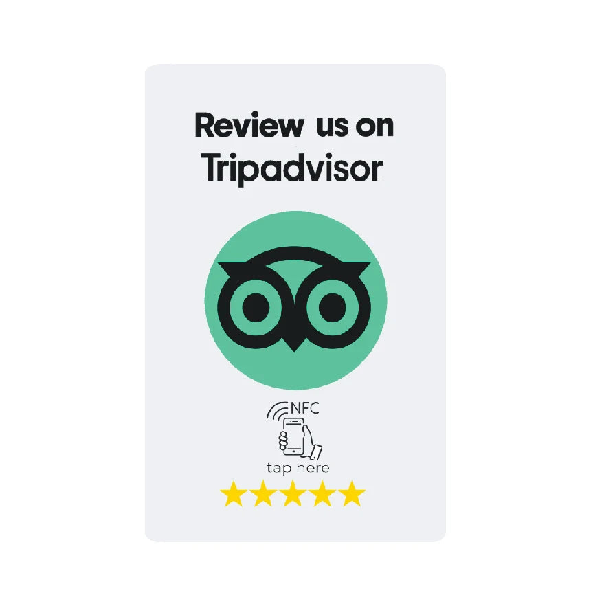 Universal NFC Cards Google Review NFC Card  Increase Your Reviews PVC Material Standard Card Size