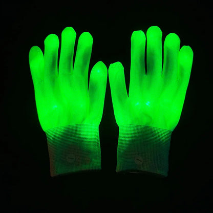 Wireless LED Neon Purge Mask & Fiber Optic Gloves, Scary Glow In Dark Mask for Halloween Carnival Cosplay Bar Birthday Party