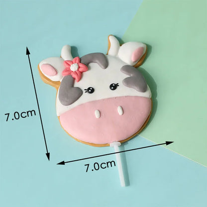 Cow Happy Birthday Cake Decoration Cow Cake Topper for Farm Cow Birthday Party Decoration Supplies