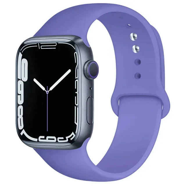 Silicone Band For Apple Watch straps 49mm 40mm 44 mm 45mm 46mm 42mm 41mm 38mm sports bracelet iWatch series 10 9 8 3 SE ultra 2