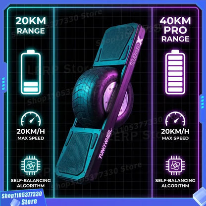 All-Terrain Self-Balancing Electric Scooter One-Wheel Hover Board with Smart Controller From US Warehouse