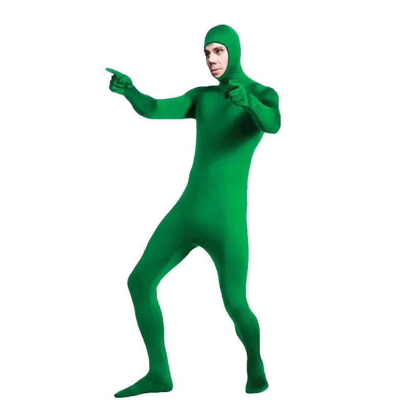 24 Zentai Invisible Jumpsuit Cosplay Costume Bodysuits Halloween Carnival Skin Tight Suit Spandex Stretch Disappearing Jumpsuit