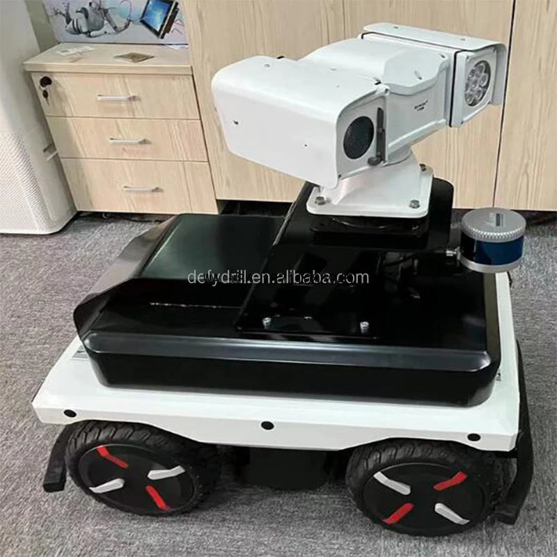80kg Payload Automatic 4WD Wheeled Robot Delivery Vehicle, Unmanned UGV Platform for Autonomous Logistics