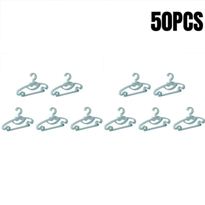 5-50pcs Baby Hangers Plastic Kids Clothes Storage Hanger for Nursery