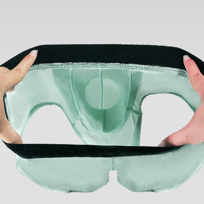 Spermatic vein underwear for men, ice silk summer thin style for men, scrotal support bullet separation varicose flat shorts
